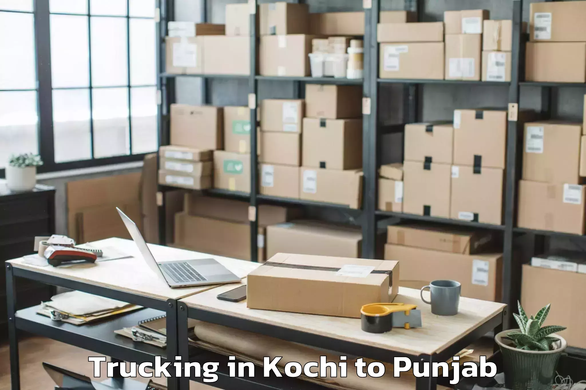 Affordable Kochi to Anandpur Trucking